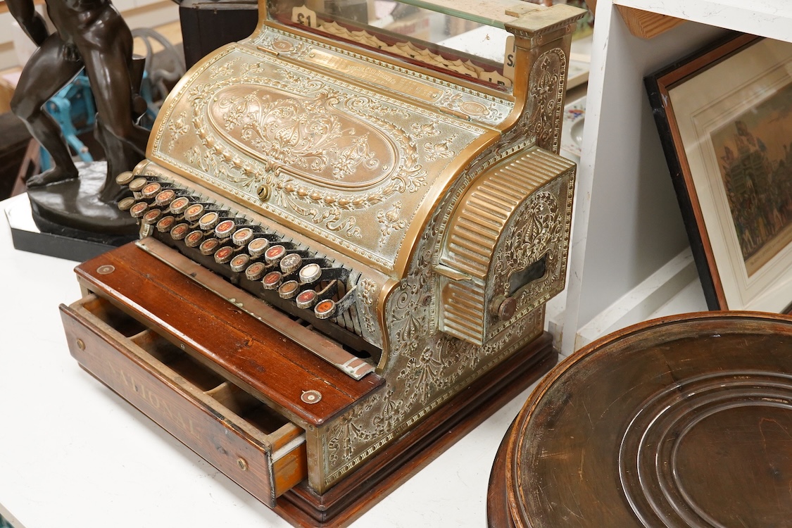 A vintage National Cash Register